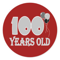 Happy 100th Birthday Gifts and Birthday Apparel Sticker
