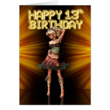 Happy 13th Birthday Teenager Card
