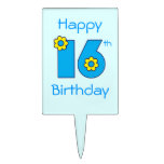 Happy 16th Birthday in Flores Blue