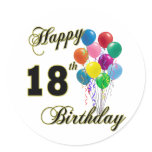 Happy 18th Birthday Gifts stickers