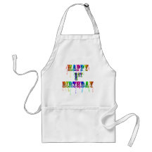 Happy 1st Birthday - Baby Birthday Apron