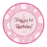 Happy 1st Birthday Sticker
