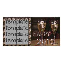 Happy 2010 personalized photo card