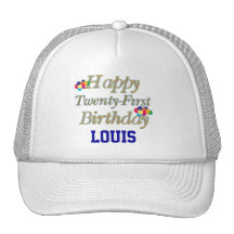 Happy 21st Birthday Mesh Hats
