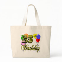 Happy 25th Birthday Merchandise Bags