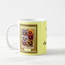Happy 33rd Anniversary, pansies Coffee Mugs