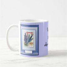 Happy 38th Anniversary, Wispy blue Mugs