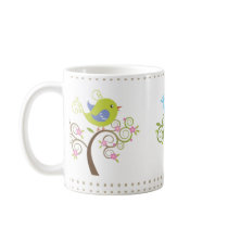 Happy 3 Birds in Seasons Mug