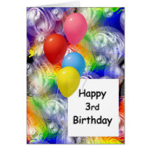 Happy 3rd Birthday Card