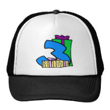 Happy 3rd Birthday Gifts Mesh Hat