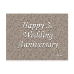 Happy 3rd. Wedding Anniversary postcards