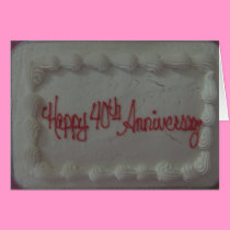 Happy 40th Anniversary cards