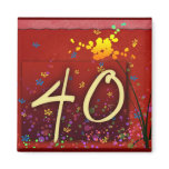 Happy 40th Birthday! Refrigerator Magnet