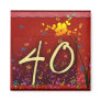 Happy 40th Birthday! Refrigerator Magnet