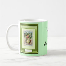 Happy 44th  Anniversary, girl in a garden Mugs