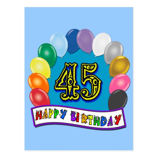 Happy 45th Birthday Balloon Arch Zazzle