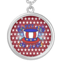 Happy 4th July Crackers Necklace