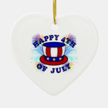 Happy 4th July Crackers Ornaments