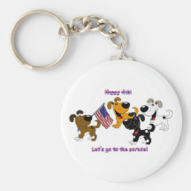 Happy 4th! Let's go to the parade! Keychains