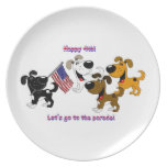 Happy 4th! Let's go to the parade! Party Plates