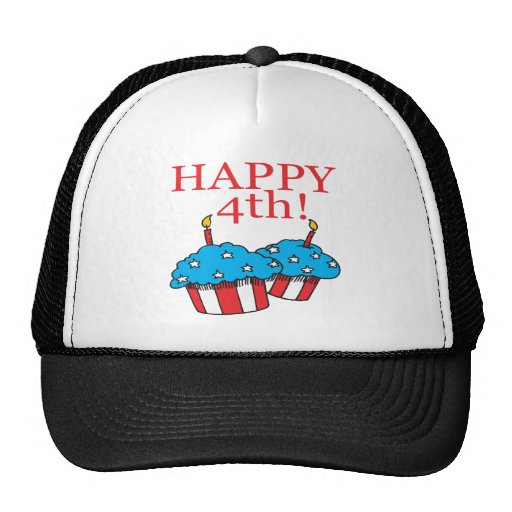 Happy 4th mesh hat