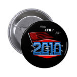 Happy 4th of July American Flag Buttons
