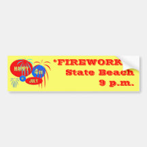 Happy 4th of July Bumper Sticker