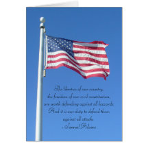 Happy 4th of July - Duty to Defend Liberties Greeting Card