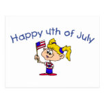 Happy 4th Of July (Girl) Postcards