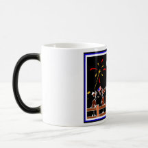 Happy 4th of July Horse Cartoon Coffee Mug