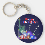 Happy 4th Of July Key Chain