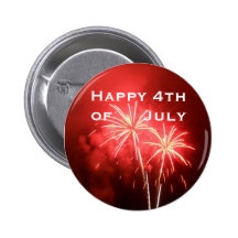 Happy 4th of July Pinback Button
