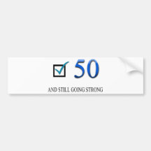 Happy 50th Birthday Bumper Stickers