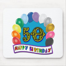 Happy 50th Birthday Merchandise Mousepad
