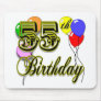 Happy 55th Birthday Celebration Mouse Pad