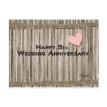 Happy 5th. Wedding Anniversary postcards