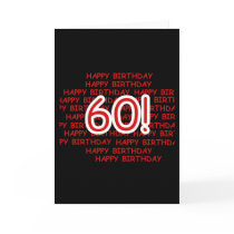 Happy 60th  Birthday Card