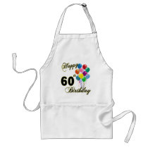Happy 60th Birthday Gifts and Birthday Apparel Aprons