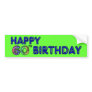 Happy 60th Birthday Gifts in Balloon Font Bumper Sticker