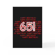 Happy 65th Birthday Cards