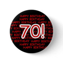 Happy 70th Birthday Pins