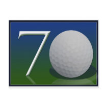 Happy 70th Birthday for golf nut Post Card