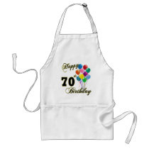 Happy 70th Birthday Gifts and Birthday Apparel Aprons
