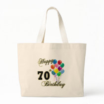 Happy 70th Birthday Gifts and Birthday Apparel Tote Bag