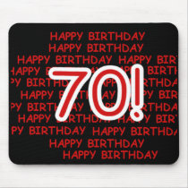 Happy 70th Birthday Mouse Pad