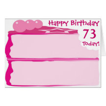 Happy 73rd Birthday Card