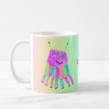 Happy 7 Legs Purple Rainbow Monster Mug