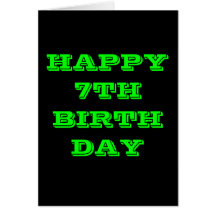 HAPPY 7TH BIRTHDAY CARDS