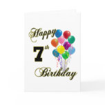 Happy 7th Birthday Post Cards and Birthday Cards