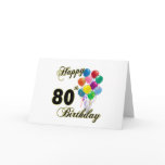 Happy 80th Birthday Gifts and Birthday Apparel Cards